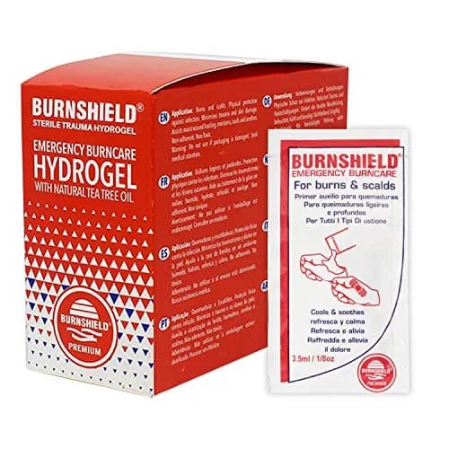 Burnshield First Aid Burn Relief Hydrogel Sachets 25 Count | Sterile Cooling & Pain Relief thumbnail 1