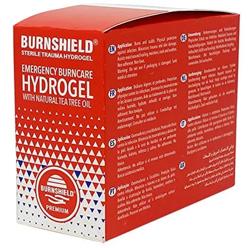 Burnshield First Aid Burn Relief Hydrogel Sachets 25 Count | Sterile Cooling & Pain Relief thumbnail 2
