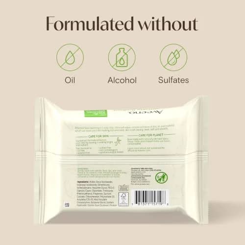 Aveeno Calm + Restore Unscented Makeup Remover Wipes, 25 Ct | Gentle, Fragrance-Free, Oil-Free thumbnail 8