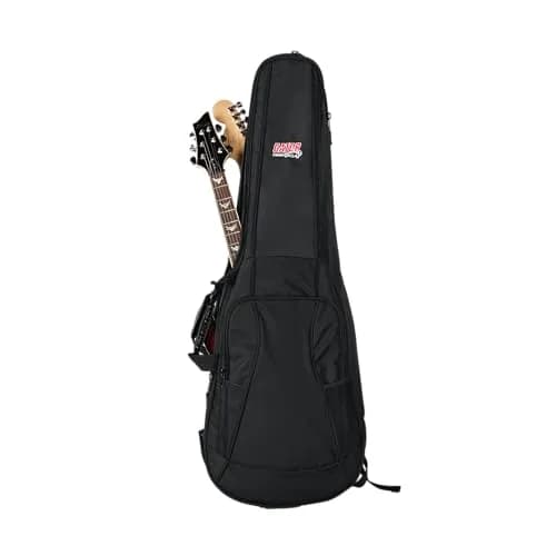 Gator 4G-MiZone Series Gig Bag for Two Electric Guitars | Padded, Dual Compartments, Adjustable Backpack Straps thumbnail 3