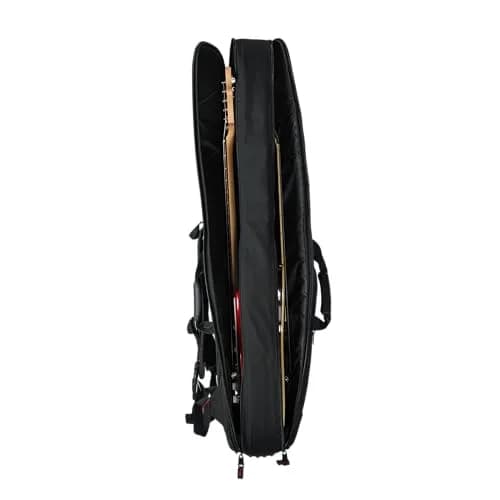 Gator 4G-MiZone Series Gig Bag for Two Electric Guitars | Padded, Dual Compartments, Adjustable Backpack Straps thumbnail 4