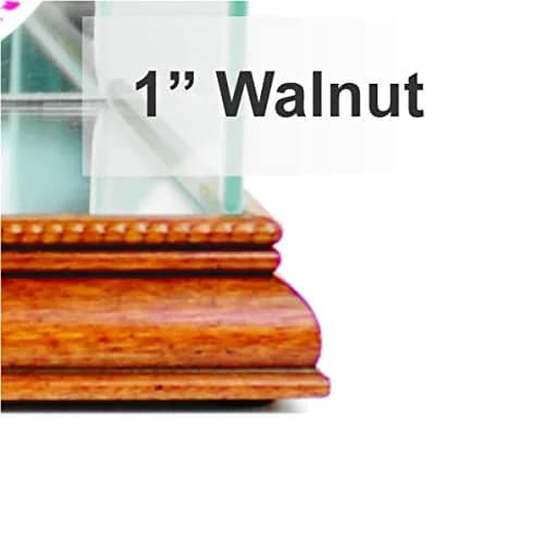 Perfect Cases MLB Card and Baseball Glass Display Case, Walnut | UV Protected Wood Molding (70-120 chars) thumbnail 2