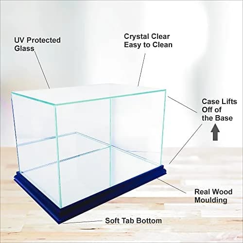 Perfect Cases MLB Card and Baseball Glass Display Case, Black | UV Protected, Wood Molding, Made in USA thumbnail 4