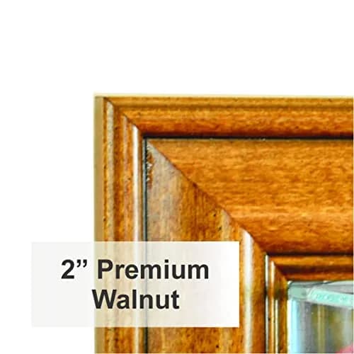 Perfect Cases MLB Wall Mounted Double Baseball Glass Display Case, Walnut | UV Protected, Real Wood Molding thumbnail 2