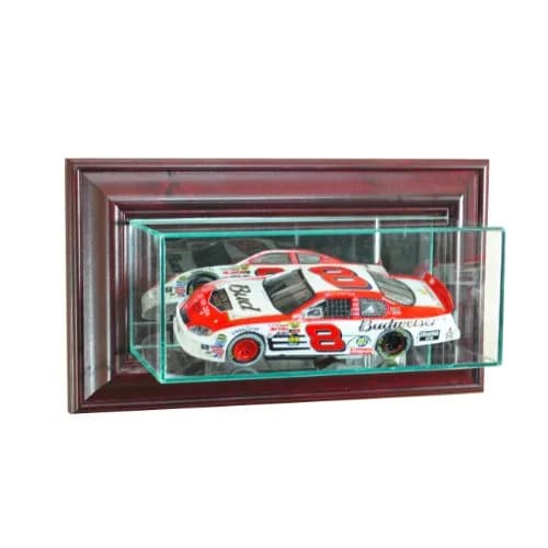 Perfect Cases NASCAR Wall Mounted Display Case 1/24th Glass Cherry | UV Protected, Real Wood Molding thumbnail 1