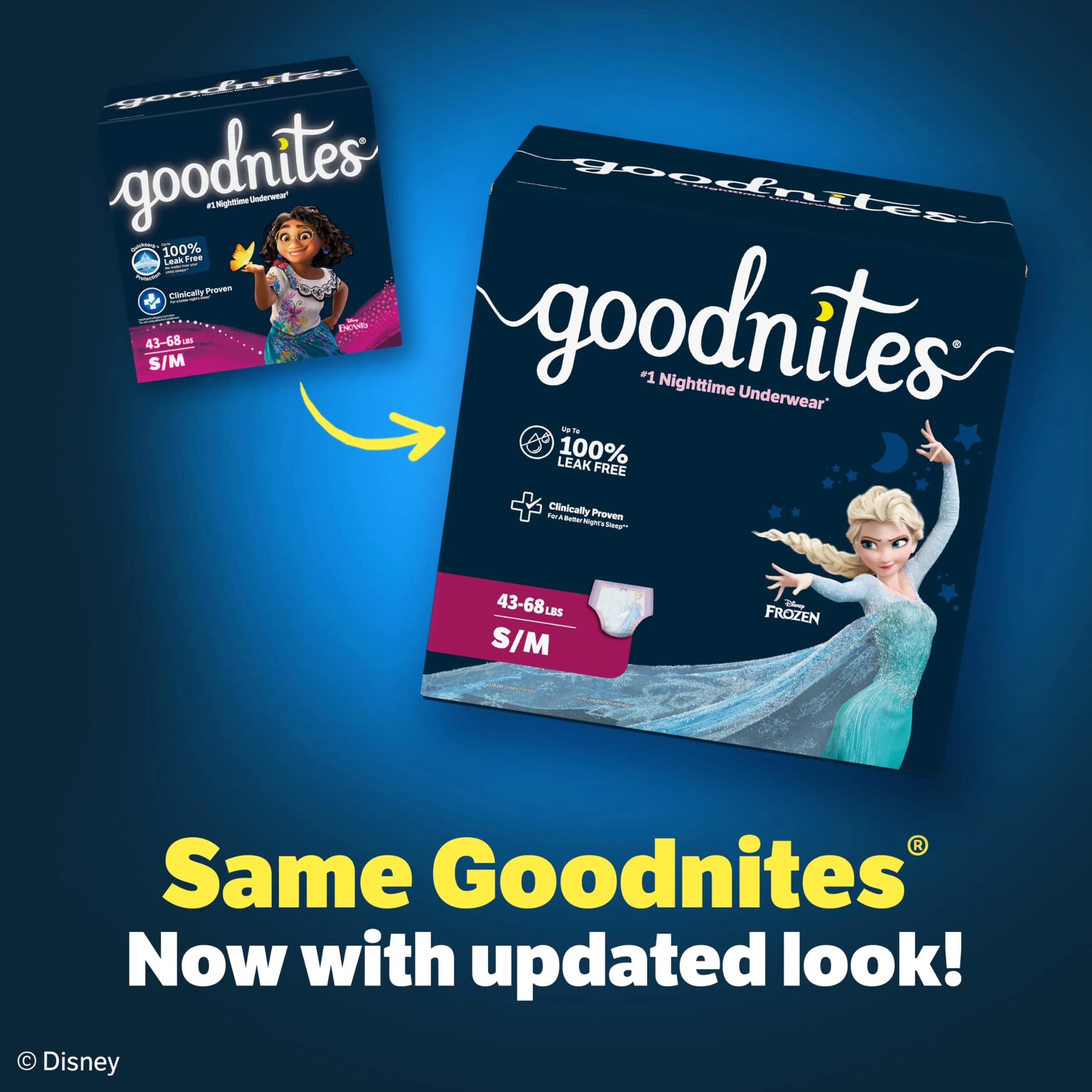 GoodNites Girls' Nighttime Bedwetting Underwear S/M (43-68 lbs) 14 Ct | Dermatologist Tested Incontinence Protector - view 2
