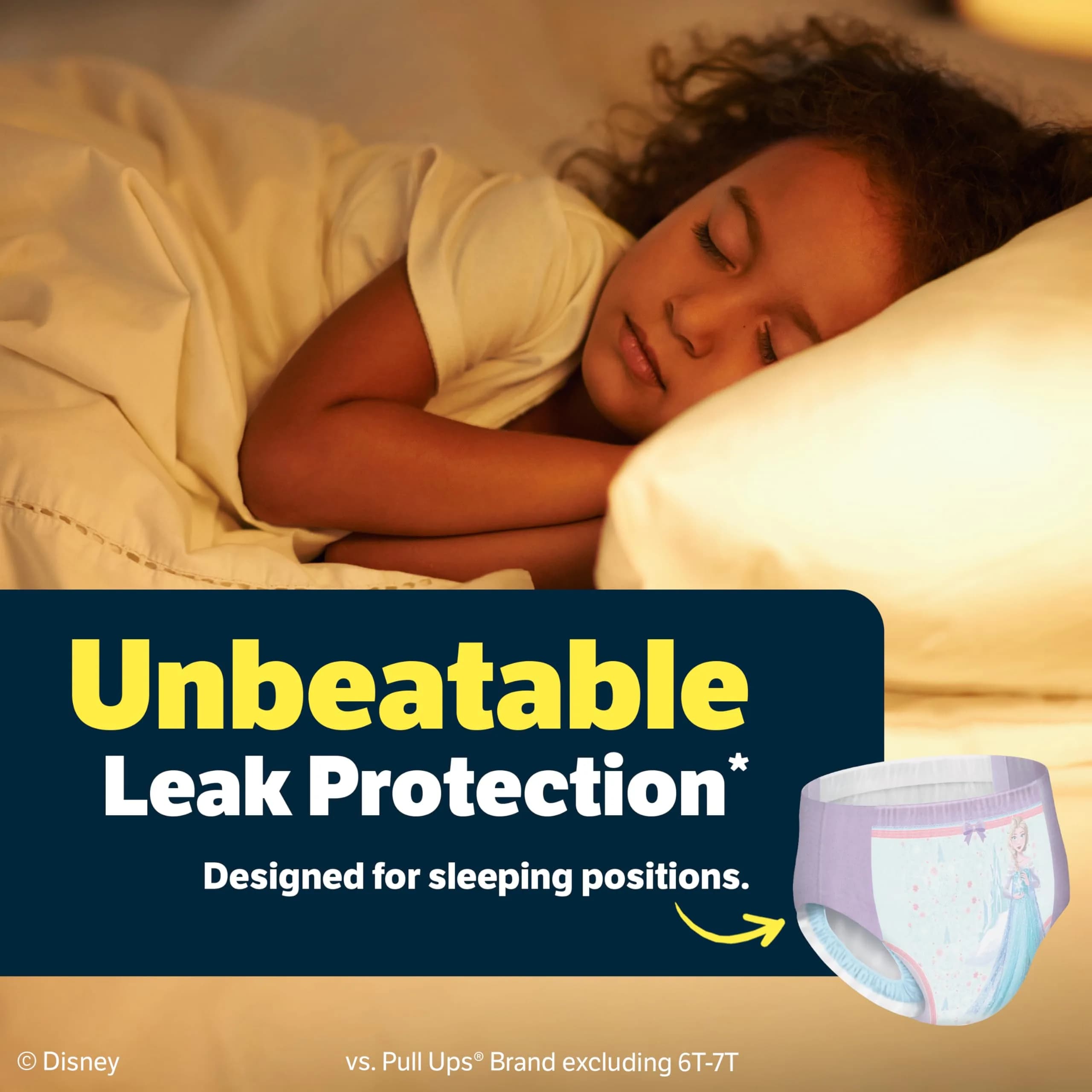 GoodNites Girls' Nighttime Bedwetting Underwear S/M (43-68 lbs) 14 Ct | Dermatologist Tested Incontinence Protector - view 4