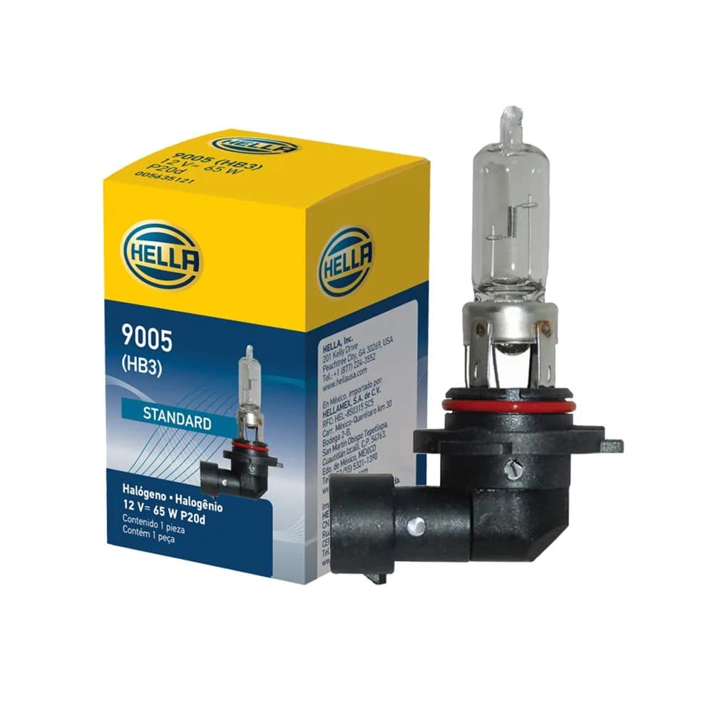 Hella Optilux XY Series 9005 Xenon Yellow Halogen Bulb, 12V, 65W, Single Pack | Enhanced Visibility - main product image