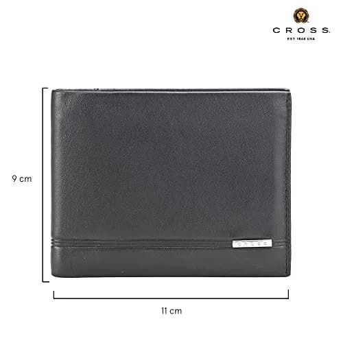 Cross Men's Leather Bifold Wallet with Removable Card Case, Black | Genuine Leather Bi-Fold Wallet for Men thumbnail 5