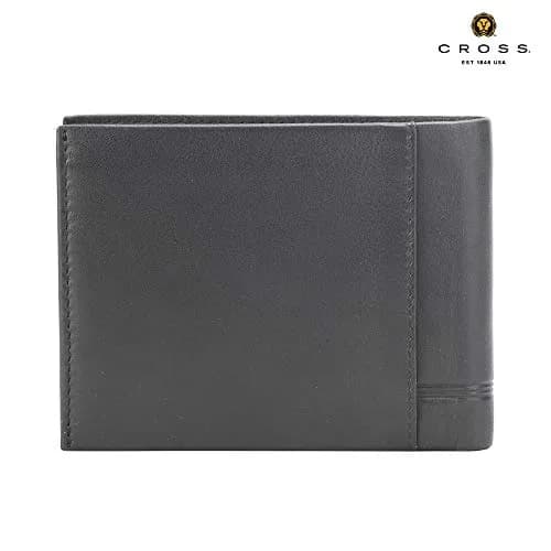 Cross Men's Leather Bifold Wallet with Removable Card Case, Black | Genuine Leather Bi-Fold Wallet for Men thumbnail 3