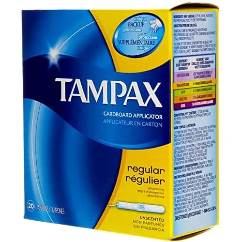 Tampax Tampons with Flushable Cardboard Applicator - Regular - 20 ct | Biodegradable Applicator thumbnail 4