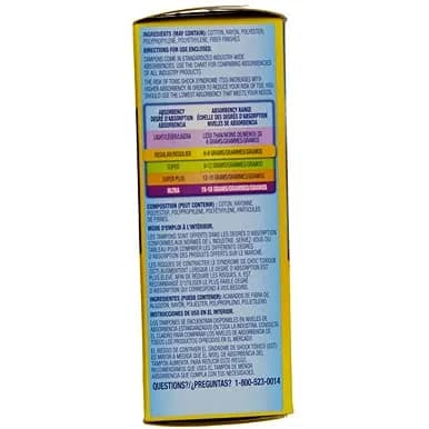 Tampax Tampons with Flushable Cardboard Applicator - Regular - 20 ct | Biodegradable Applicator thumbnail 8