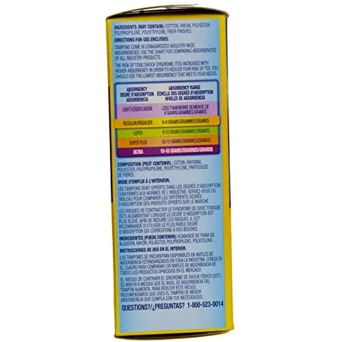 Tampax Tampons with Flushable Cardboard Applicator - Regular - 20 ct | Biodegradable Applicator thumbnail 2
