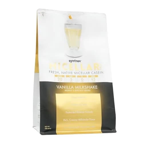 Syntrax Micellar Creme Vanilla Milkshake 2 lbs. Native Micellar Casein | Pure, Creamy, Instant Mix for Recovery thumbnail 2