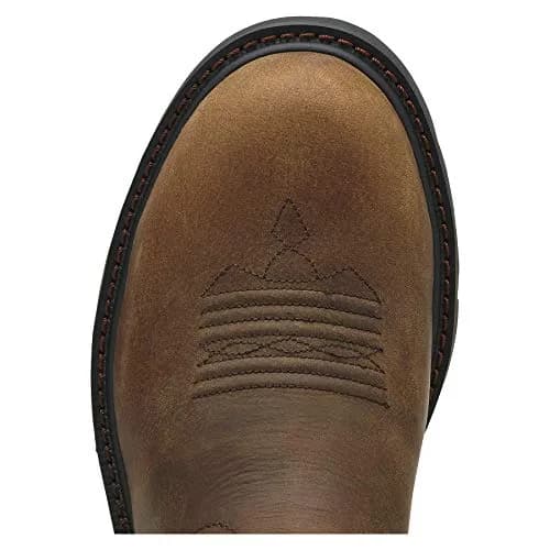 ARIAT Men’s Groundbreaker Steel Toe Work Boot 11 Wide Brown | Slip-Resistant, Durable Leather thumbnail 4