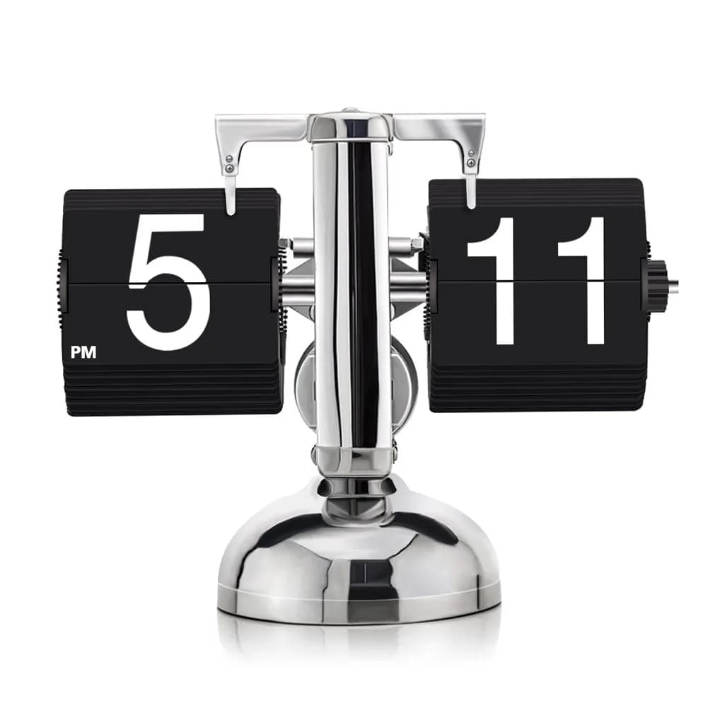 KABB DZ-3 Modern Digital Mechanical Retro Flip Clock Black | Accurate & Stylish (70-120 chars)
