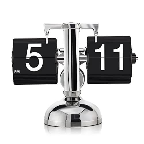 KABB DZ-3 Modern Digital Mechanical Retro Flip Clock Black | Accurate & Stylish (70-120 chars) thumbnail 1