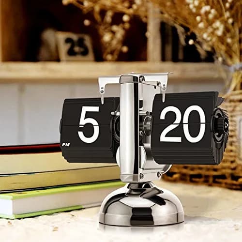 KABB DZ-3 Modern Digital Mechanical Retro Flip Clock Black | Accurate & Stylish (70-120 chars) thumbnail 6