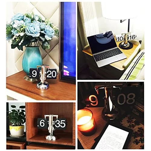 KABB DZ-3 Modern Digital Mechanical Retro Flip Clock Black | Accurate & Stylish (70-120 chars) thumbnail 7