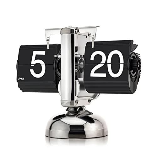 KABB DZ-3 Modern Digital Mechanical Retro Flip Clock Black | Accurate & Stylish (70-120 chars) thumbnail 3