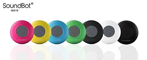 Soundbot SB510 Water-Resistant Bluetooth Shower Speaker | 6hrs Playtime, Suction Cup, White thumbnail 8