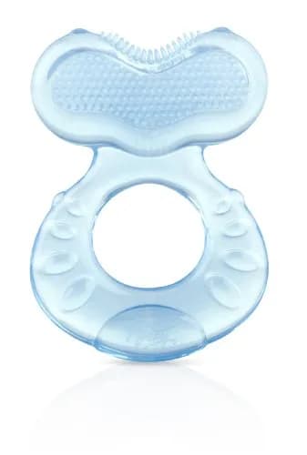 Nuby Silicone Teethe-EEZ Teether with Bristles & Hygienic Case, Blue (3+ Months) thumbnail 3