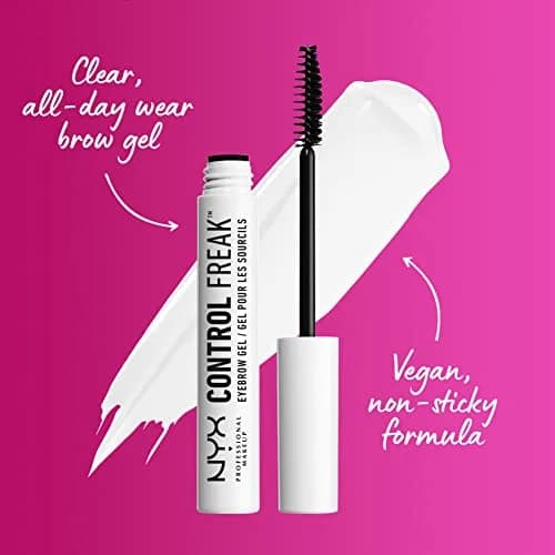 NYX PROFESSIONAL MAKEUP Control Freak Eyebrow Gel Clear | Clear Gel for Brows & Lashes thumbnail 2