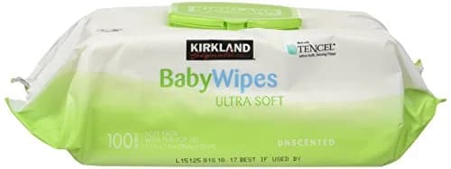 Kirkland Baby Wipes Unscented Ultra Soft with Flip Top Lid, 300 Count (100 Count x 3 Packs) | Hypoallergenic & Biodegradable thumbnail 1
