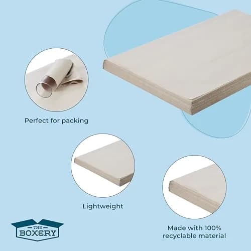 The Boxery Newsprint Packing Paper - 10lbs | Recyclable & Ink-Free for Packing & Crafting thumbnail 5