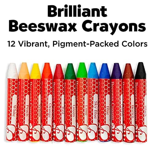 Faber-Castell Beeswax Jumbo Triangle Crayons 12 Count | Non-Toxic Art Supplies for Kids Ages 3+ thumbnail 2