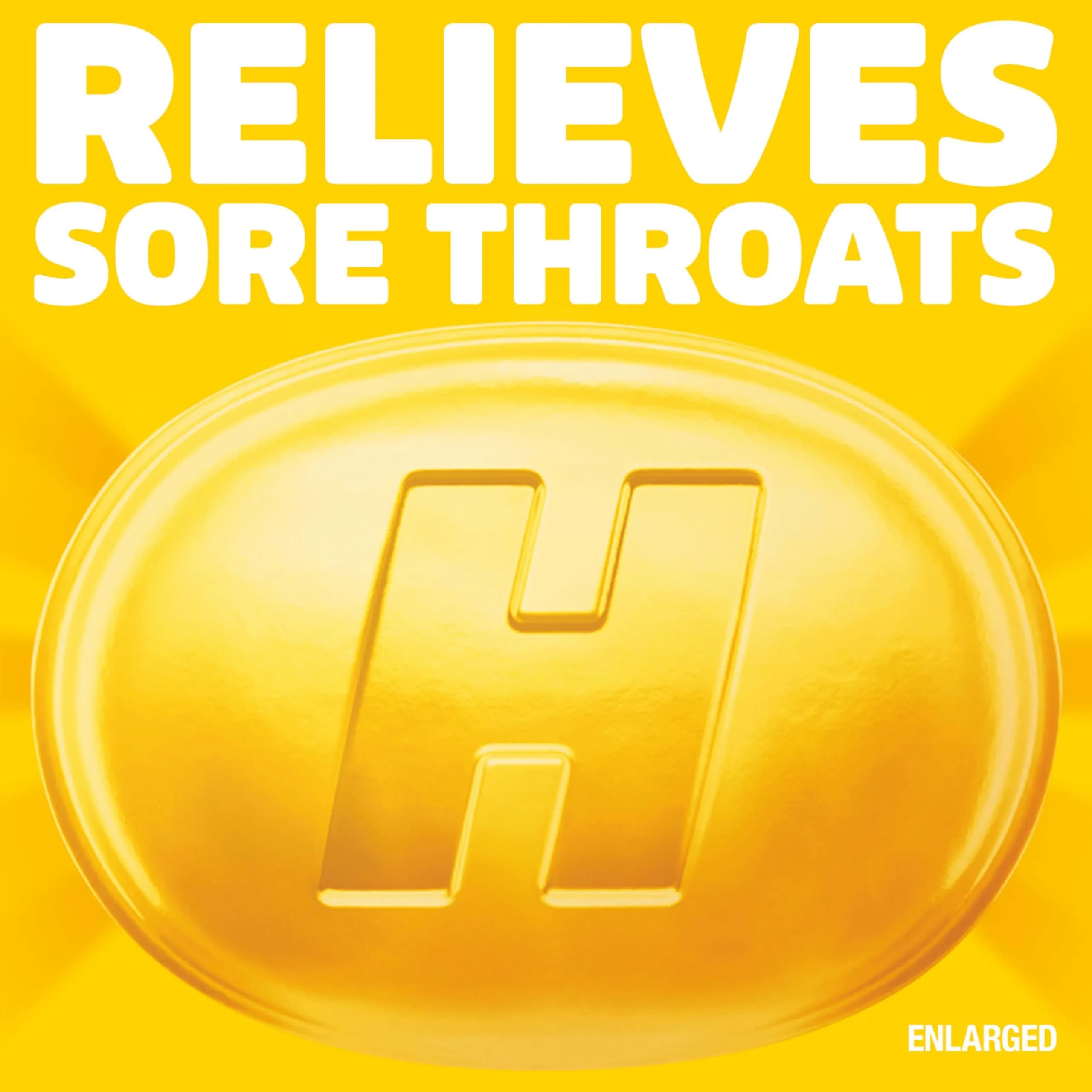 HALLS Cough & Throat Relief Honey Lemon Sugar Free Cough Drops 180 ct | Menthol 7.6mg per drop for Sore Throat & Cough - view 4