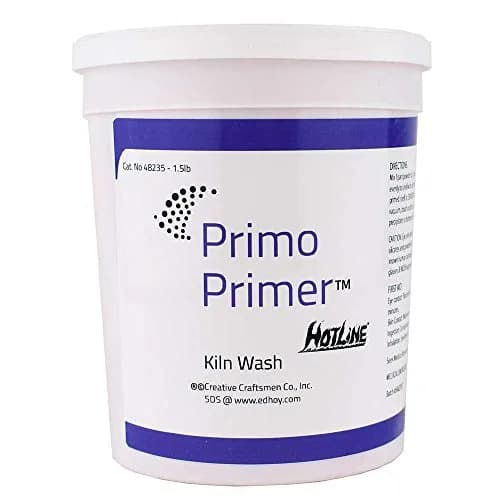 Hotline Primo Primer Kiln Wash 1.5 lb | High-Temperature Mold & Shelf Primer for Glass Casting thumbnail 1