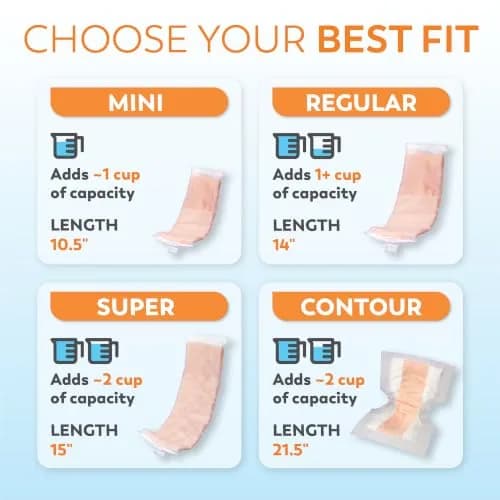 Tranquility TopLiner Booster Pads Super 15" x 4.25" (25 Count, 14.2 oz) | Flow-Through Design for Added Absorbency thumbnail 4