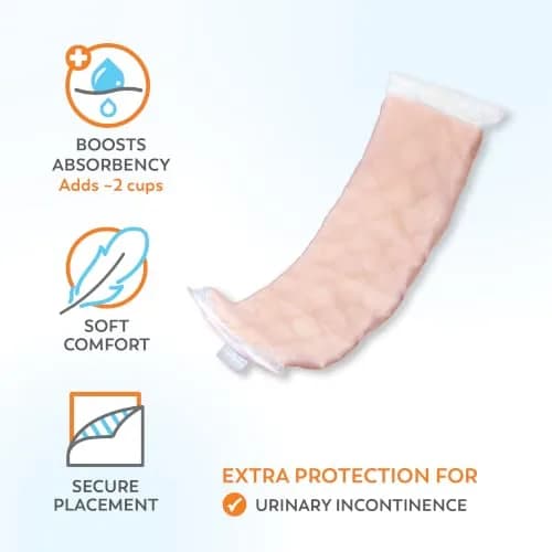 Tranquility TopLiner Booster Pads Super 15" x 4.25" (25 Count, 14.2 oz) | Flow-Through Design for Added Absorbency thumbnail 2