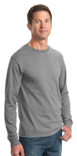 Jerzees Dri-Power 50/50 Cotton-Poly Long Sleeve T-Shirt Safety Green | Regular Fit, CPSIA Compliant (70-120 chars) thumbnail 5