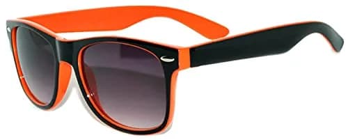 OWL 80's Stylish Retro Two Tone Party EDM Sunglasses | UV400 Protection, Unisex, Lightweight (70-120 chars) thumbnail 1