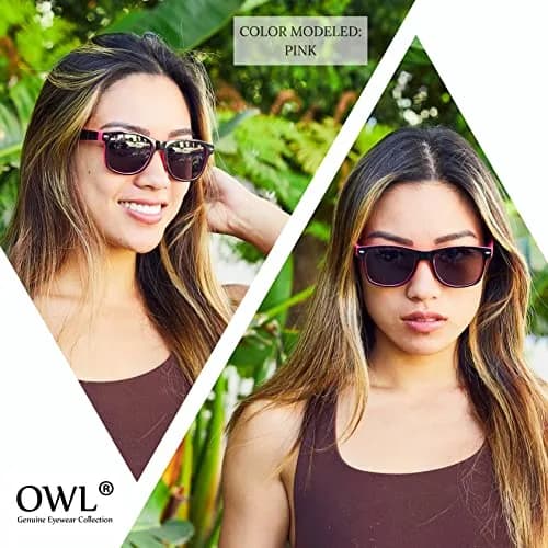 OWL 80's Stylish Retro Two Tone Party EDM Sunglasses | UV400 Protection, Unisex, Lightweight (70-120 chars) thumbnail 4