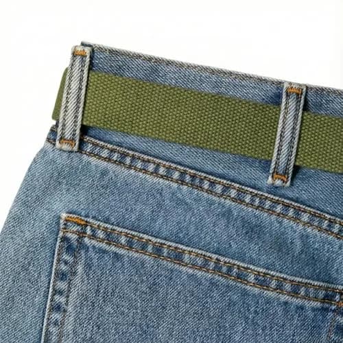 BC Belts Canvas Web Belt Military Style 54" Olive | Adjustable Vintage Casual Belt thumbnail 6