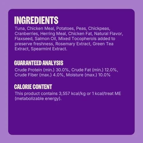 Wellness Kittles Crunchy Cat Treats, Tuna & Cranberry Flavor, 2 oz Bag | Grain-Free Dental Care for All Lifestages thumbnail 7