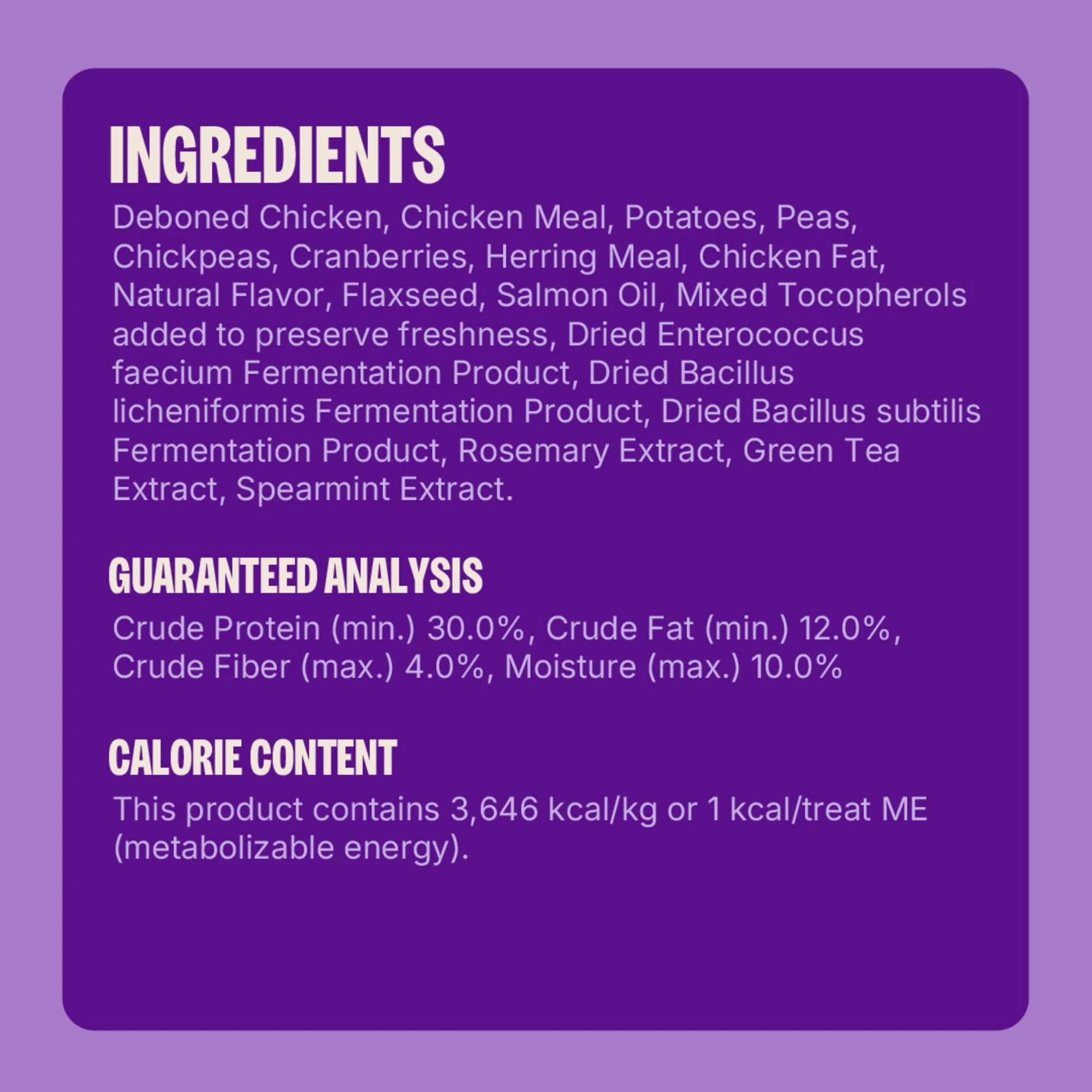 Wellness Kittles Crunchy Cat Treats, Chicken & Cranberry Flavor, 2 oz Bag | Grain-Free Dental Care for All Lifestages - view 7