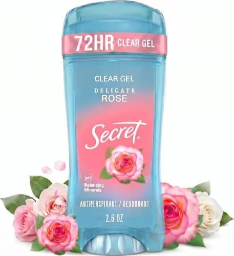 Secret Fresh Clear Gel Antiperspirant Deodorant for Women, 73.7ml (2.6 oz) | 72-Hour Odor Protection with pH Balancing Minerals — B00IP4MKPG