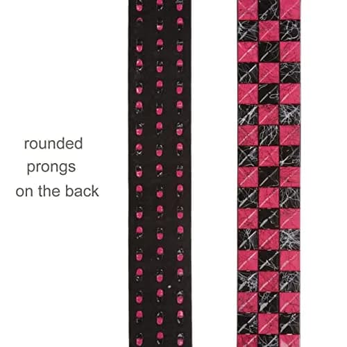 Beltiscool Pink Apparel Belt 38-40" Waist | Punk Rock Checkerboard Studded Style thumbnail 4