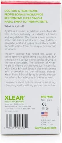 Xlear Natural Nasal Spray with Xylitol 1.5 fl oz (4.5 fl oz Total) | Cleanses & Moisturizes Nasal Passages thumbnail 2