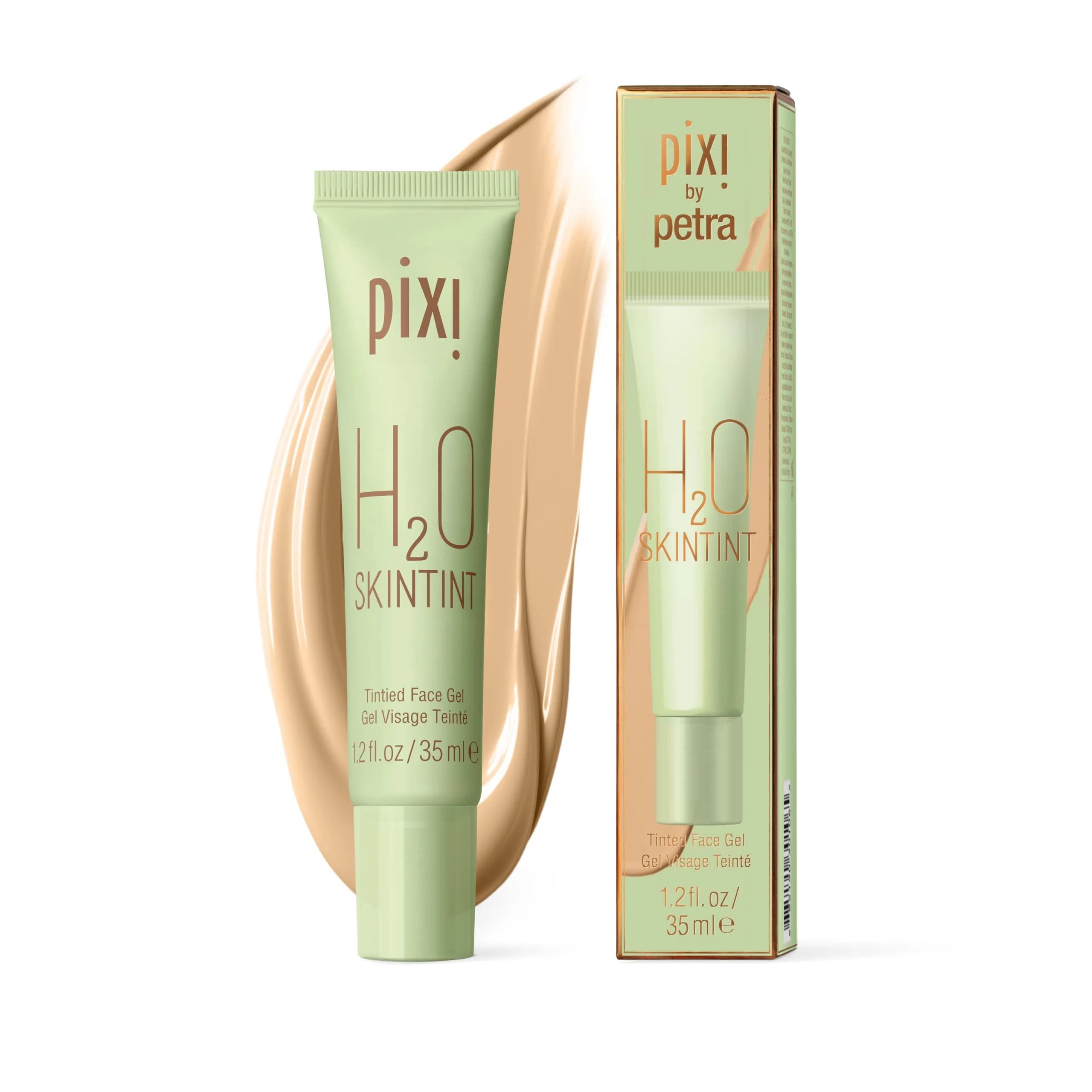Pixi SkinTint | Tinted Face Gel Moisturizer | Hydrating, Oil-Free, Dewy Finish | 1.2 fl oz
