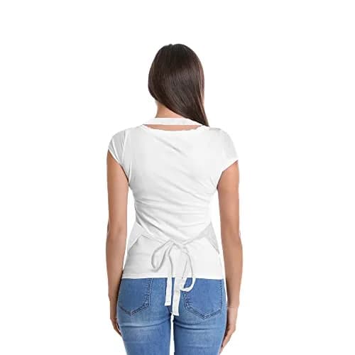 DALIX Apron Commercial Restaurant Bib 22" x 30" | Poly-Cotton Kitchen Aprons with 2 Pockets thumbnail 3