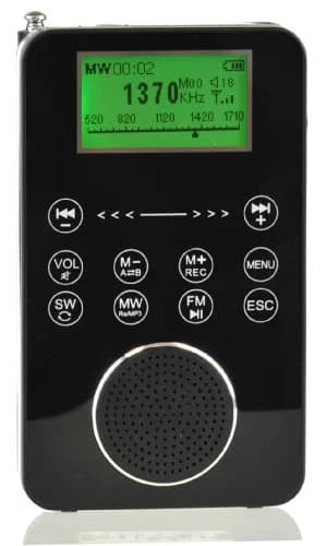DEGEN DE1131 4-in-1 Touch Screen Portable Radio MP3 Player 4GB | Compact Pocket Radio with FM/AM/SW & Voice Recorder thumbnail 1
