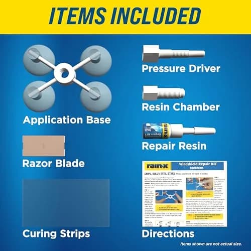 Rain-X 600001 Windshield Repair Kit | Stops Chips & Cracks, 12" Max Length thumbnail 6