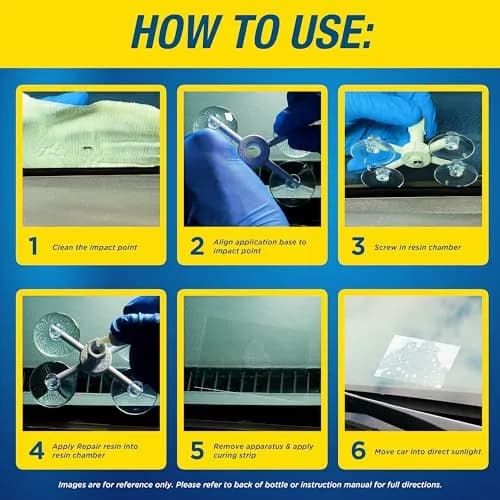 Rain-X 600001 Windshield Repair Kit | Stops Chips & Cracks, 12" Max Length thumbnail 3