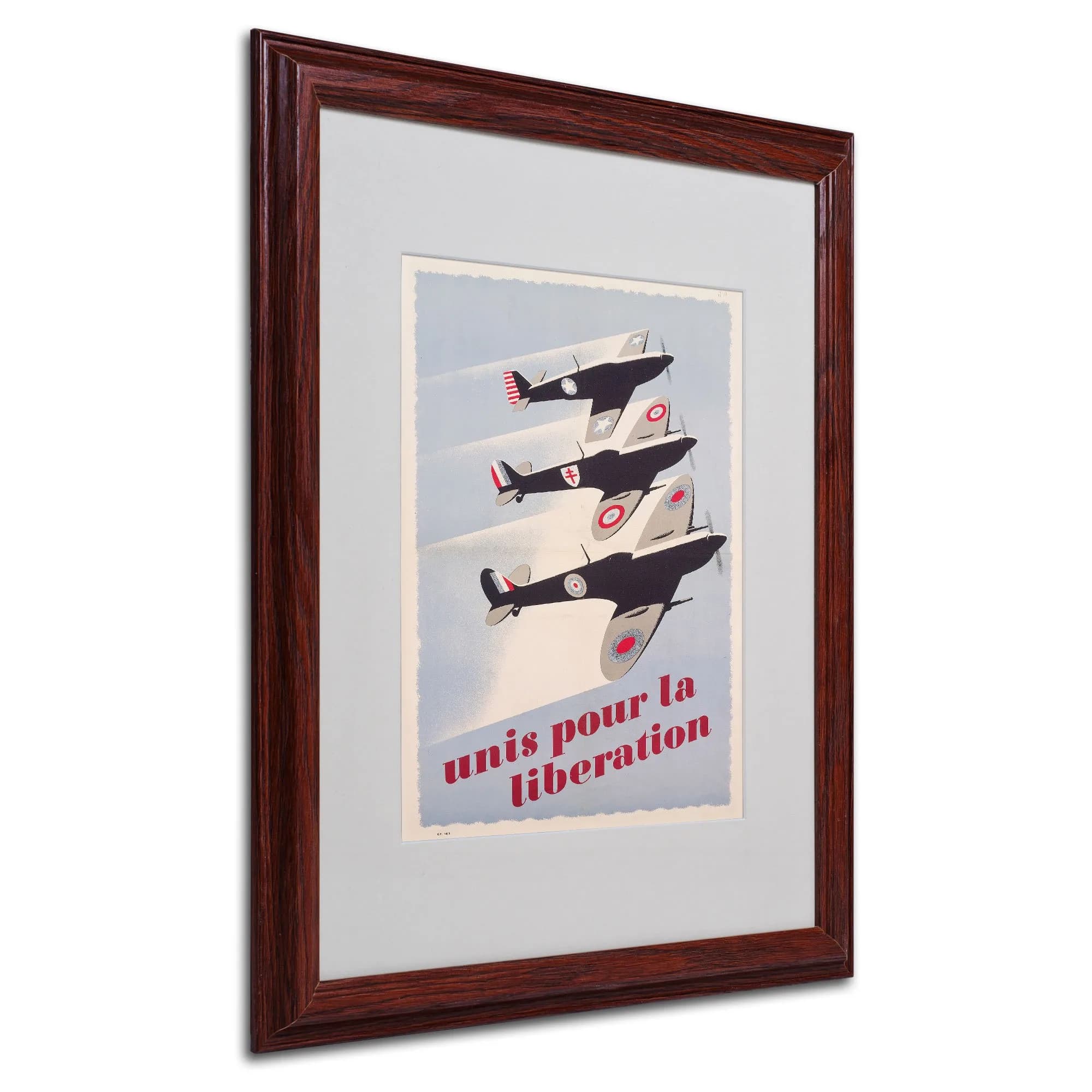 Trademark Fine Art Propaganda Poster for Liberation 16x20-Inch | Vintage Wall Art with Wood Frame - main product image