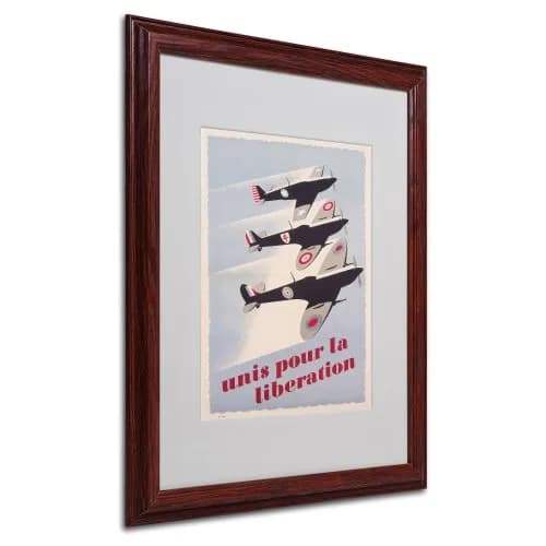 Trademark Fine Art Propaganda Poster for Liberation 16x20-Inch | Vintage Wall Art with Wood Frame thumbnail 1